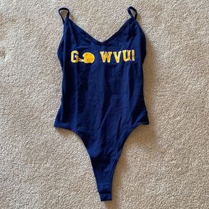 NWT VS PINK WVU bodysuit